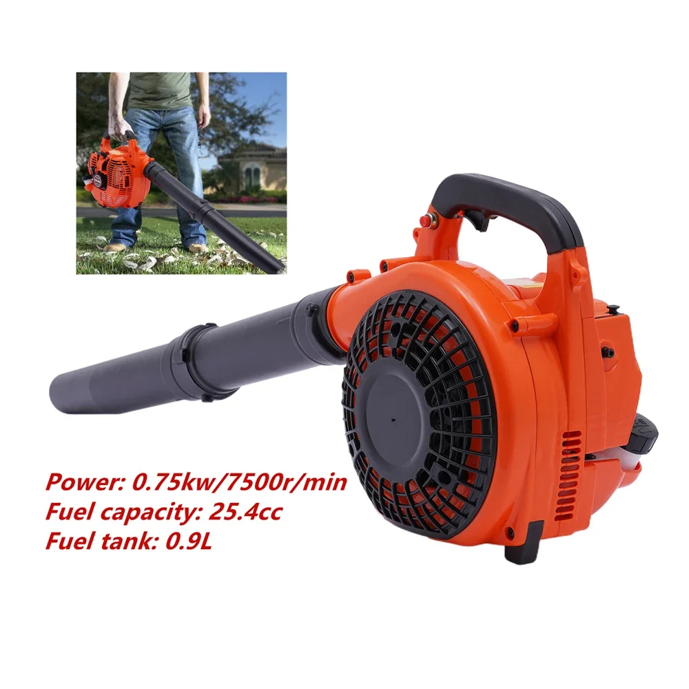 

Commercial 25.4CC 2 Stroke Gas Powered Leaf Blower Gasoline Handheld Grass Blower Garden Leaf Sweeper