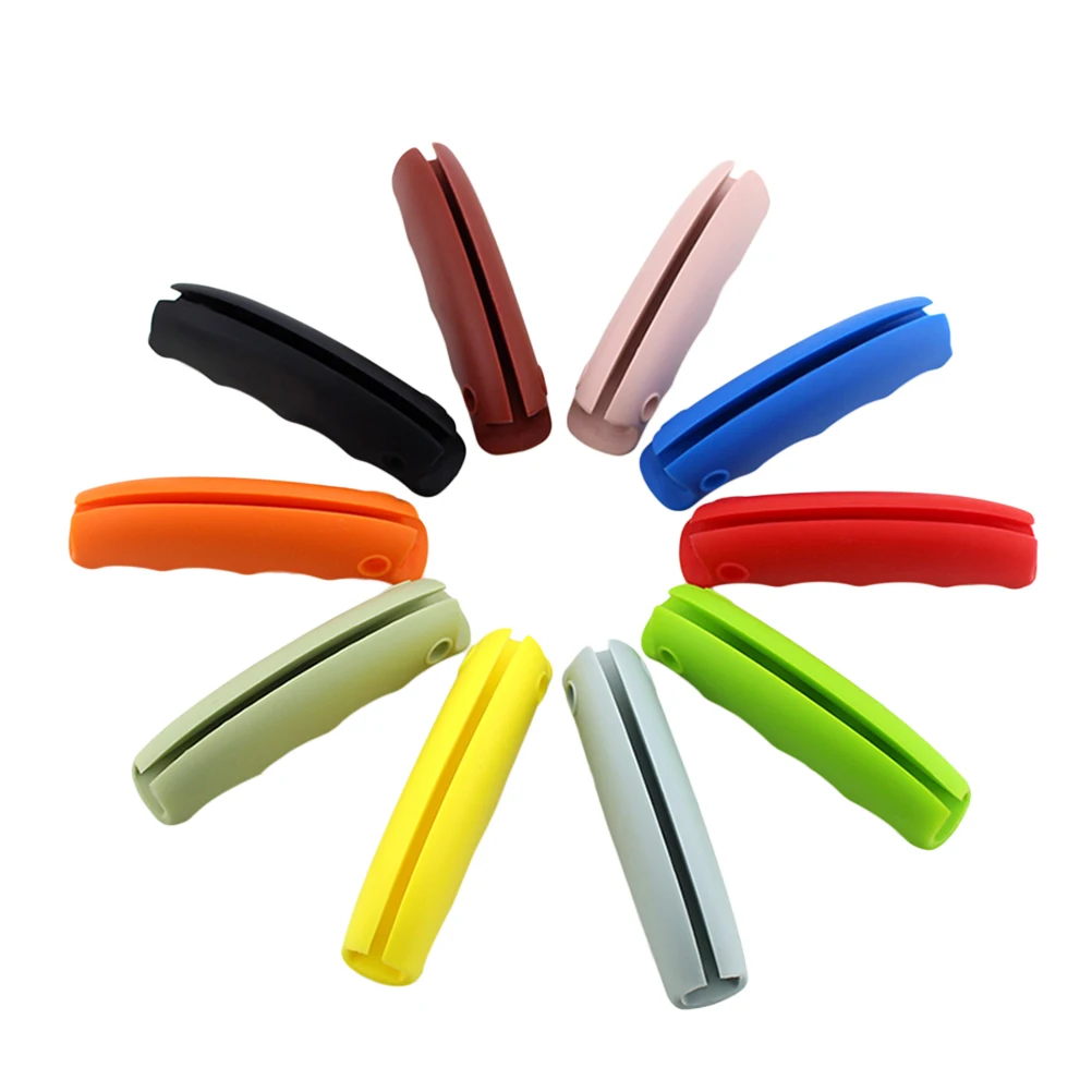 

2 pcs Anti-sert Silicone Sleeve Shopping Bag Handle Grip Labor Saving Devices Trip Holders Eco-friendly Material Comfortable