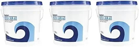 

HURACAN40 Low Suds Industrial Powder Laundry Detergent, Fresh Lemon Scent, 40lb Pail (3-(Pack))