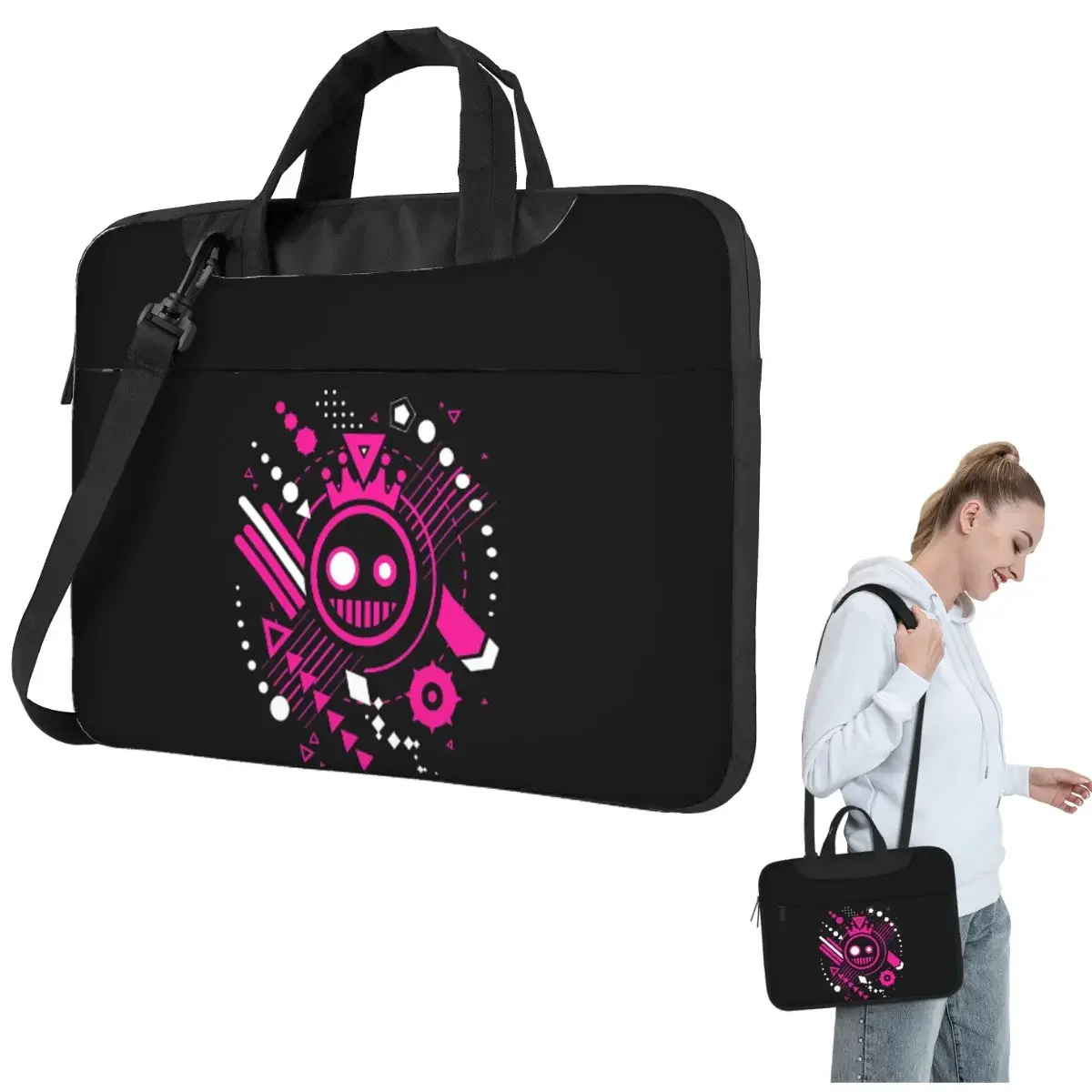 

Just Shapes And Beats Blixer Crossbody Laptop Bag Case Computer Bag Resistant Protective Notebook Pouch for Macbook Pro