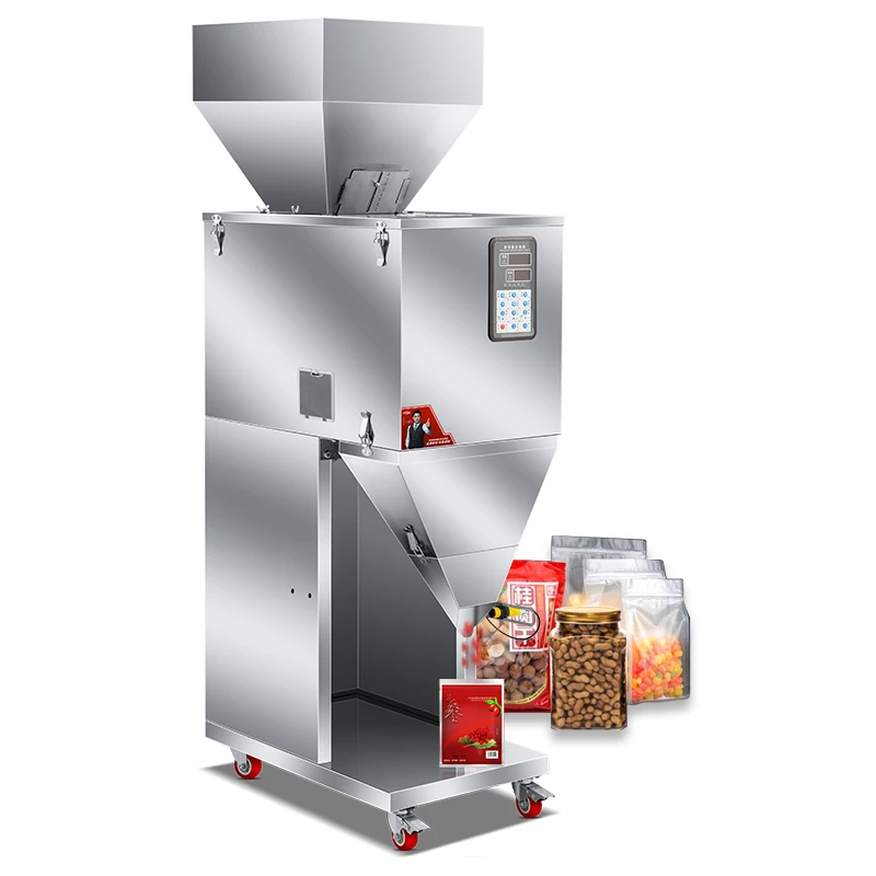 1kg Vertical Automatic Sealing And Filling Machine For Powders Starch Sugar Flour Food Packaged In Pouches