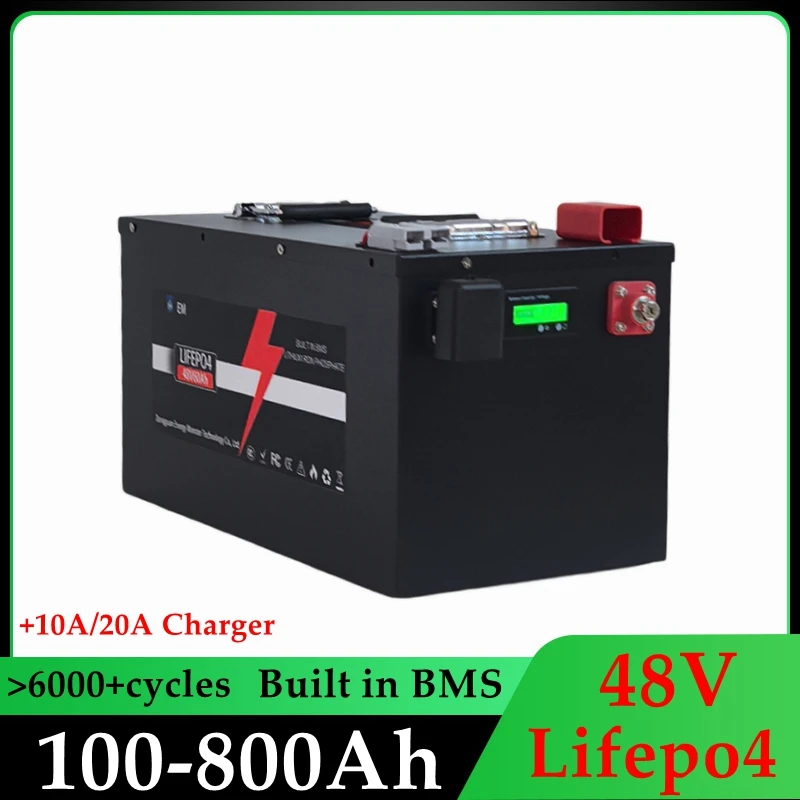 

Lithium Battery 48V 400Ah 100Ah 200Ah 300Ah 500Ah 600Ah 700Ah 800Ah Lifepo4 for 4KW 9KW Solar System Photovoltaic Power RV