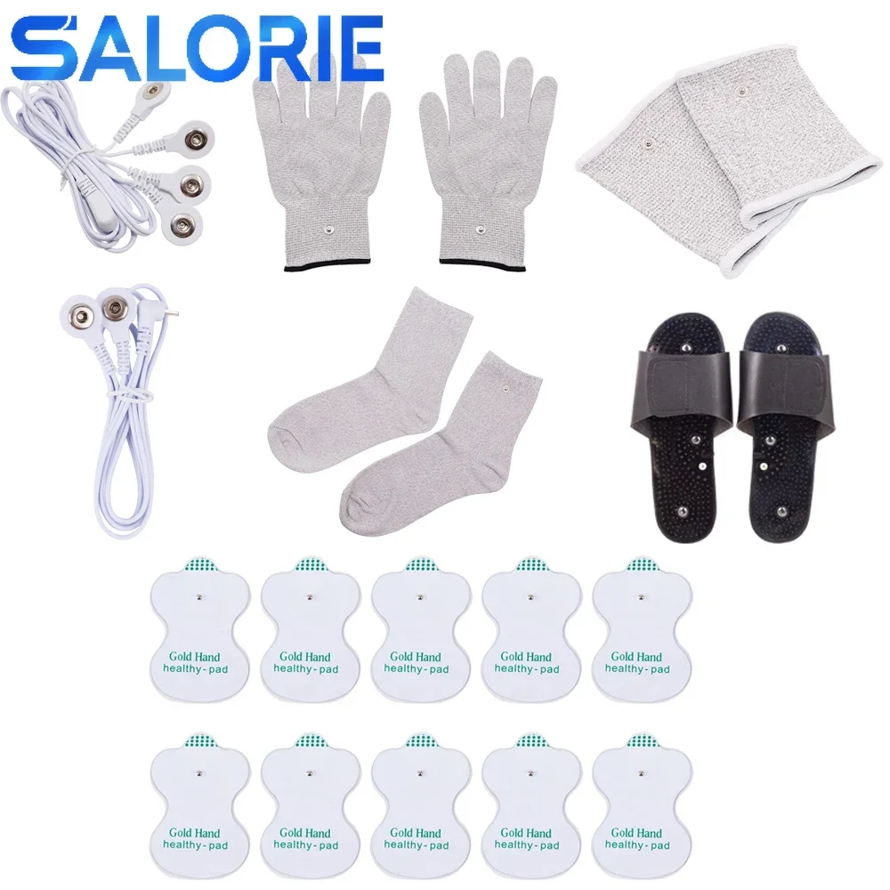 Tens Machine Physiotherapy Accessories Gloves, Socks, Wrists, Electrode Pads, Shoes, EMS Electric Stimulator Health Spare Parts