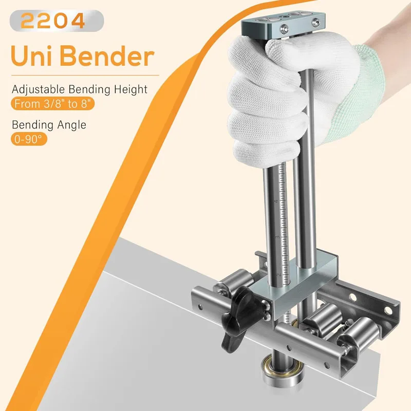 

2204 Uni Bender, Metal Roof Roller Bender, Adjustable Bending Height From 3/8" to 8", 0-90° Bending Angle