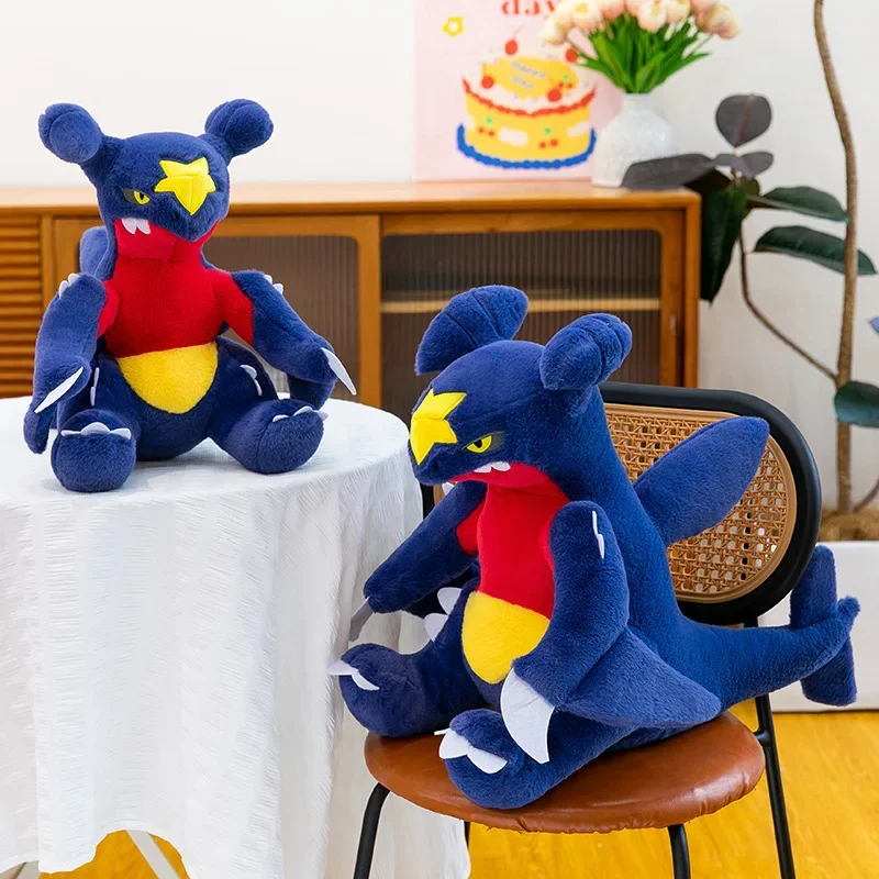 Garchomp 40/70 cm Pokemon Plüschtiere Anime Puppe Cartoon Griknot Großes Pokémon Plüschtier Kawaii Gefülltes Geschenk für Kinder Geburtstag Weihnachten