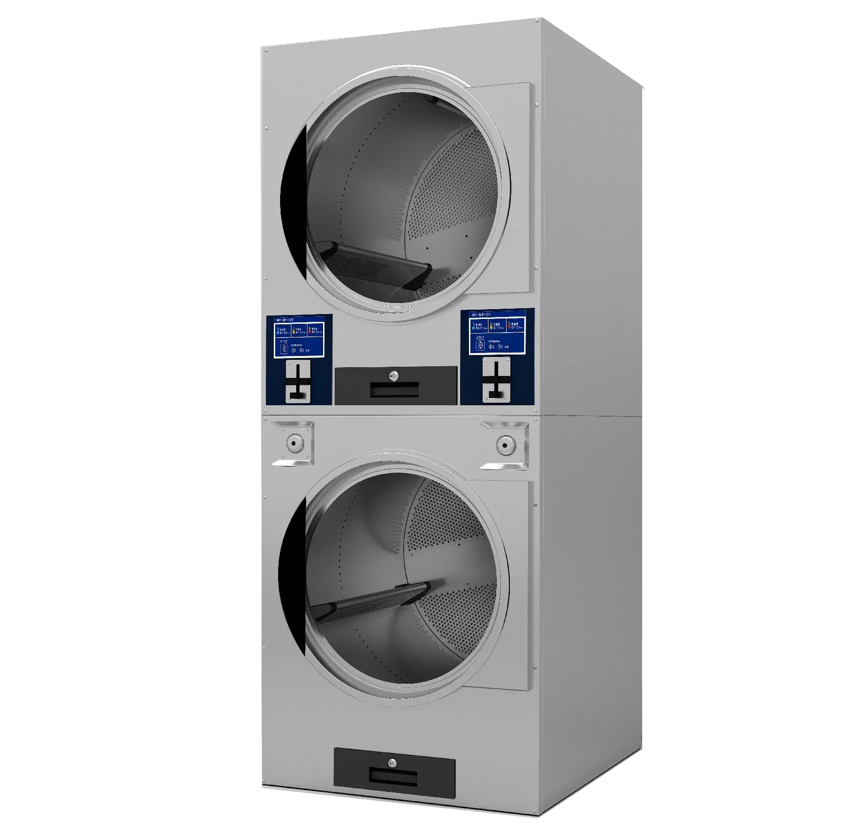 Washing Machine, Washer-Dryer, Industrial, Fully Automatic, Coin Operated, Stacking 16 KG