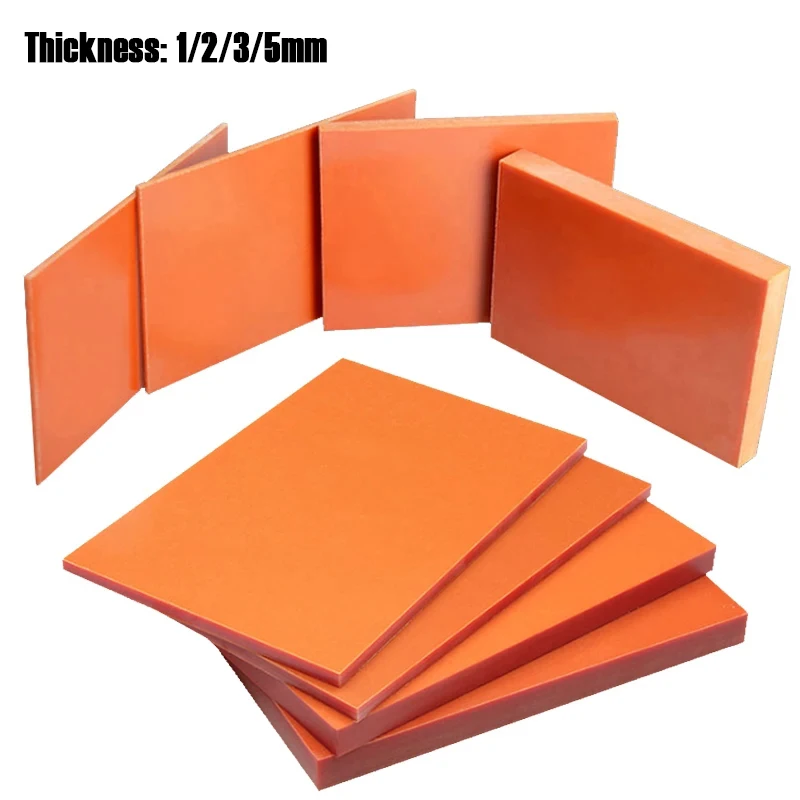 1pc 1/2/3/5mm Thick Bakelite Phenolic Sheet, Non-Conductive Laminate Plate for PCB Machinery & Electrical Insulation