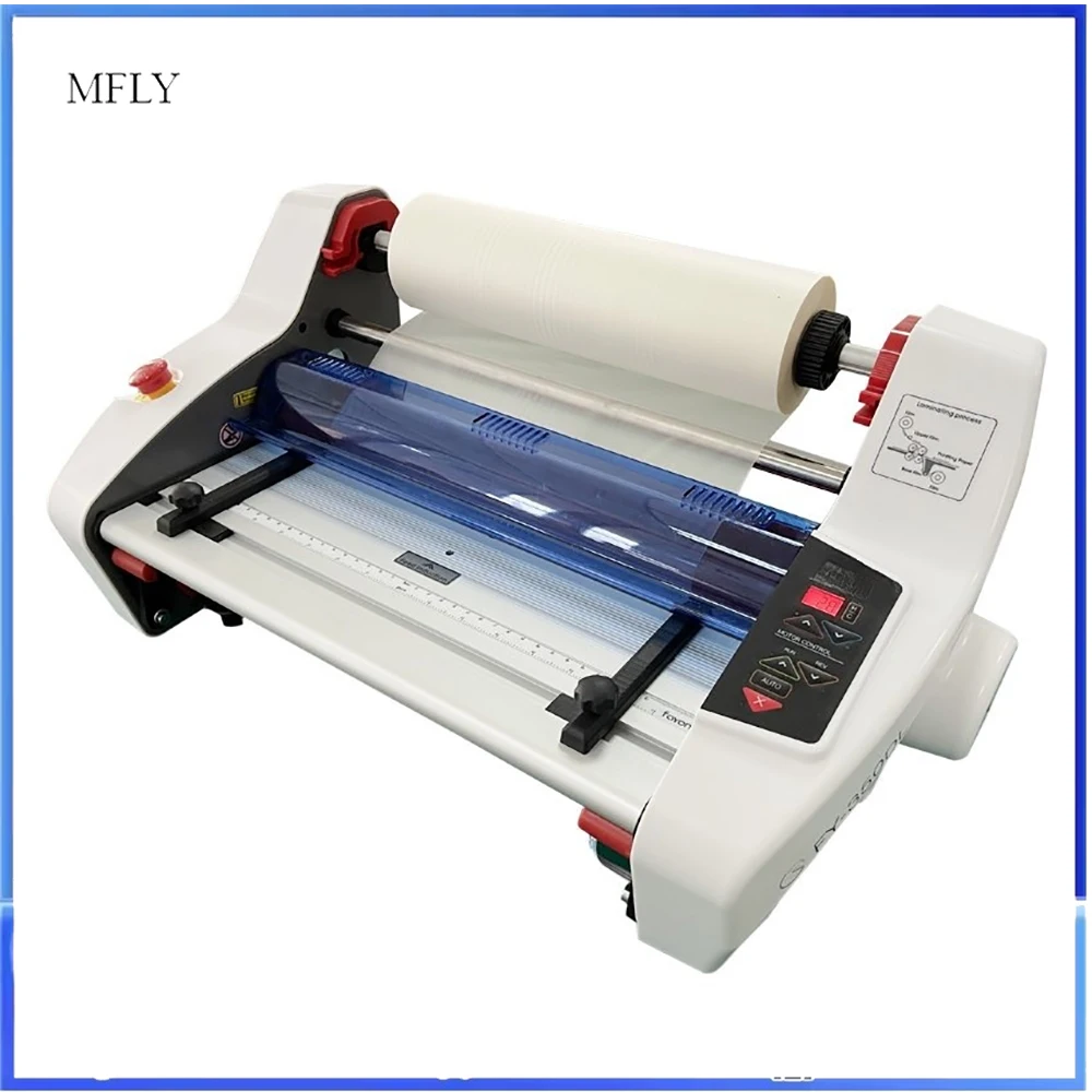 Desktop Manual A3 A4 Paper Laminating Machine Four Roller Cold Hot Laminator Rolling Equipment FY-350DL For Film Photo 110V 220V