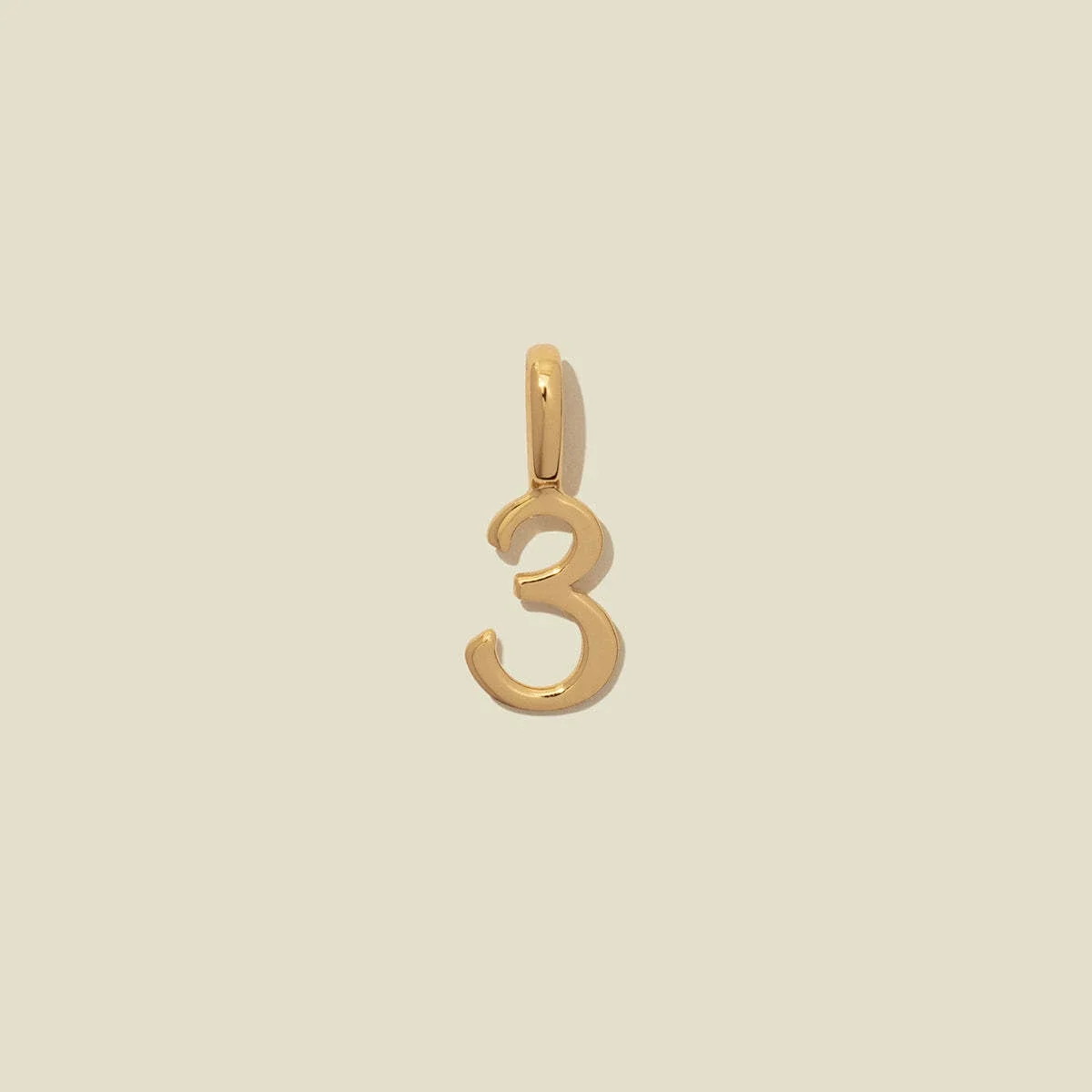 Lucky Angel Number Square Hang Tag 1-9 DIY Item Decoration Electroplating True Gold Color Preserving