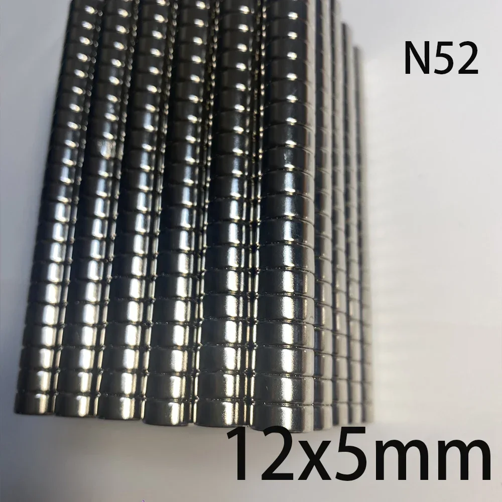 N52 12x5 12X2 standard Blocks engine scooter Rare Earth Strong Neodymium Magnets generation motor healthcare Electronics magnet