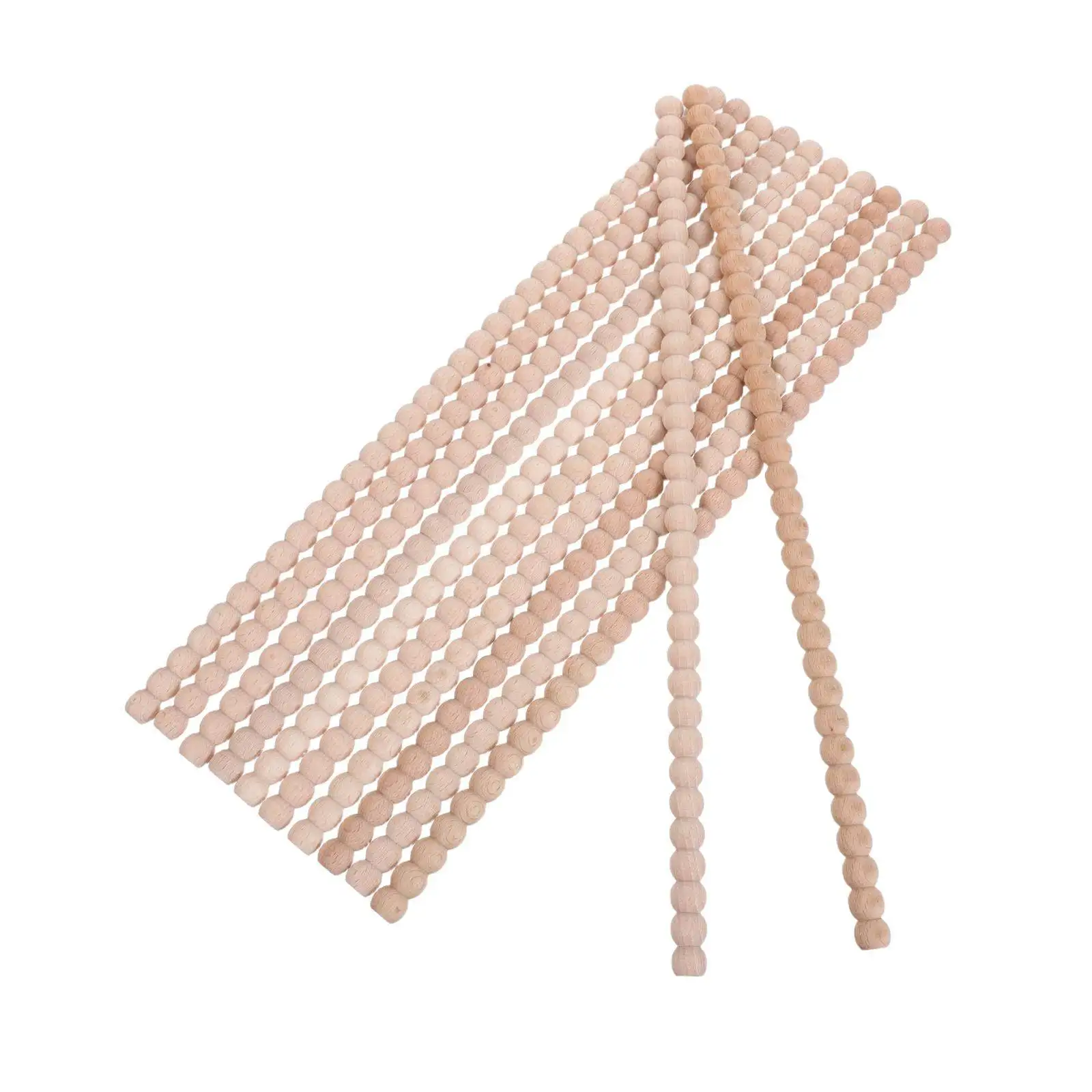 

12 Pcs Unfinished Beaded Wood Trim Diy Wardrobe Border Decoration Half Round Wood Beads Moulding Strips Furniture Edge Trim