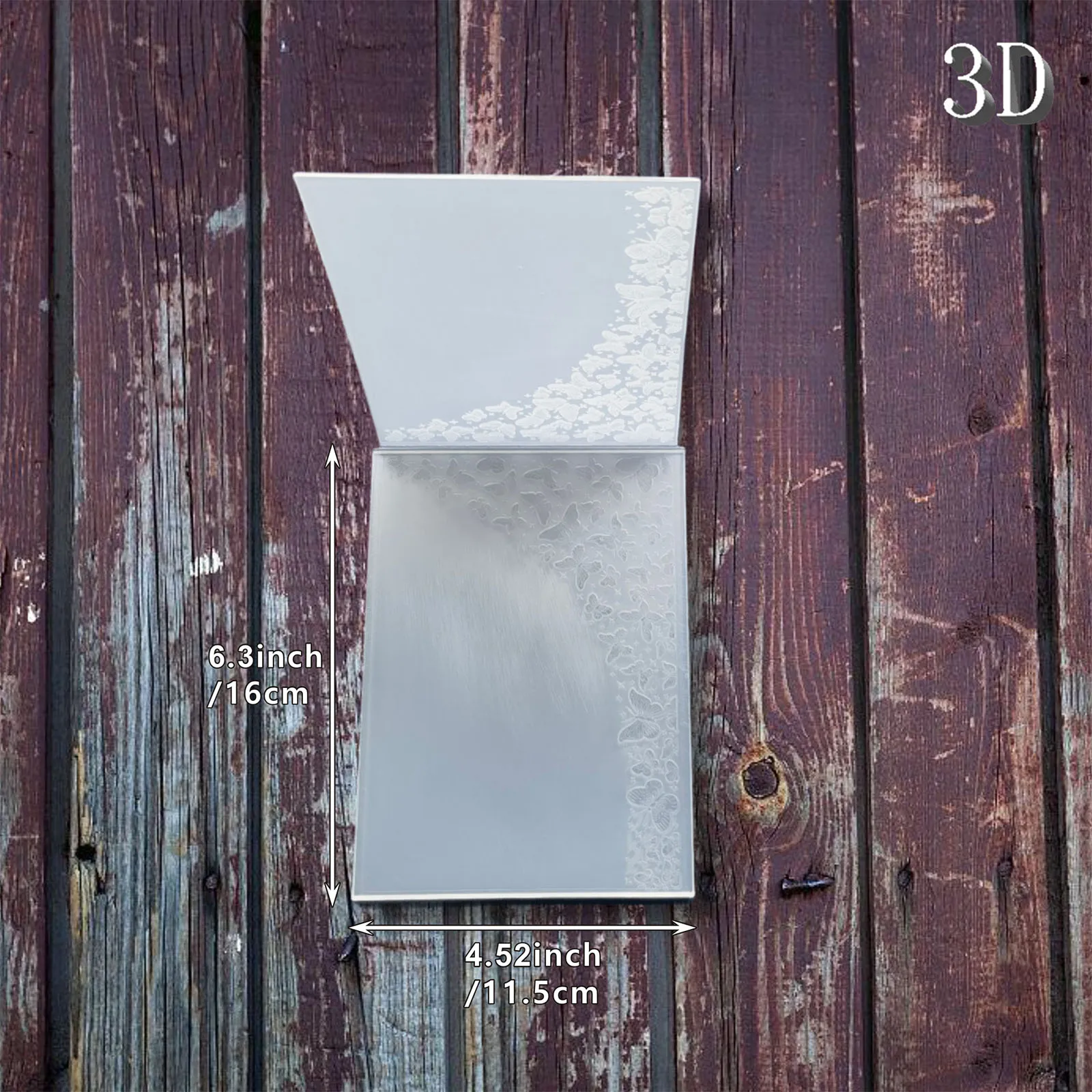 اختيار شعبي، مجلد منقوش ثلاثي الأبعاد الأكثر مبيعًا، نسيج "Butterfly Shadow Dancing in the Dreamy Corner"، سهل الاستخدام للبطاقة m