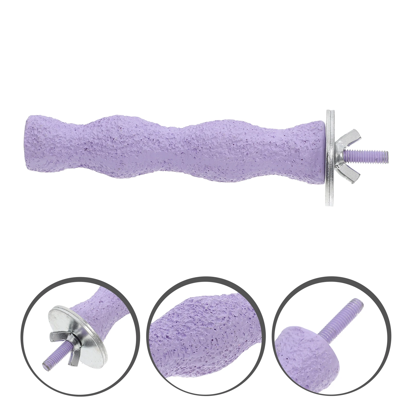 

14Cm Bird Natural Wood Sand Grinding Nail For Parrot Parakeet Cockatiel Cage Accessories Eco-Friendly Wood Stand Paw Grinding