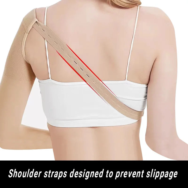 1 pz compressione medica fascia toracica manica del braccio elastico Unisex sport Strain distorsione riabilitazione spalla infermieristica