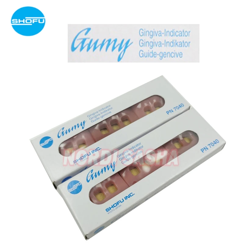 SHOFU Gumy Gingiva Indicator Colorimetric Plate  Dental SHOFU Gingiva Indikator Shade Guide Gumy Gingiva Gencive Colorimeter