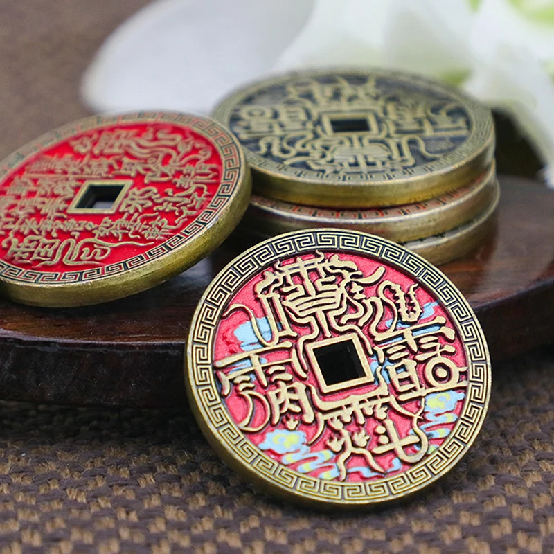 Ancient Chinese Coin Model Mountain Ghost Money Traditional Feng Shui  Of Wealth Leizu Good Luck Coin Hanging Decoration