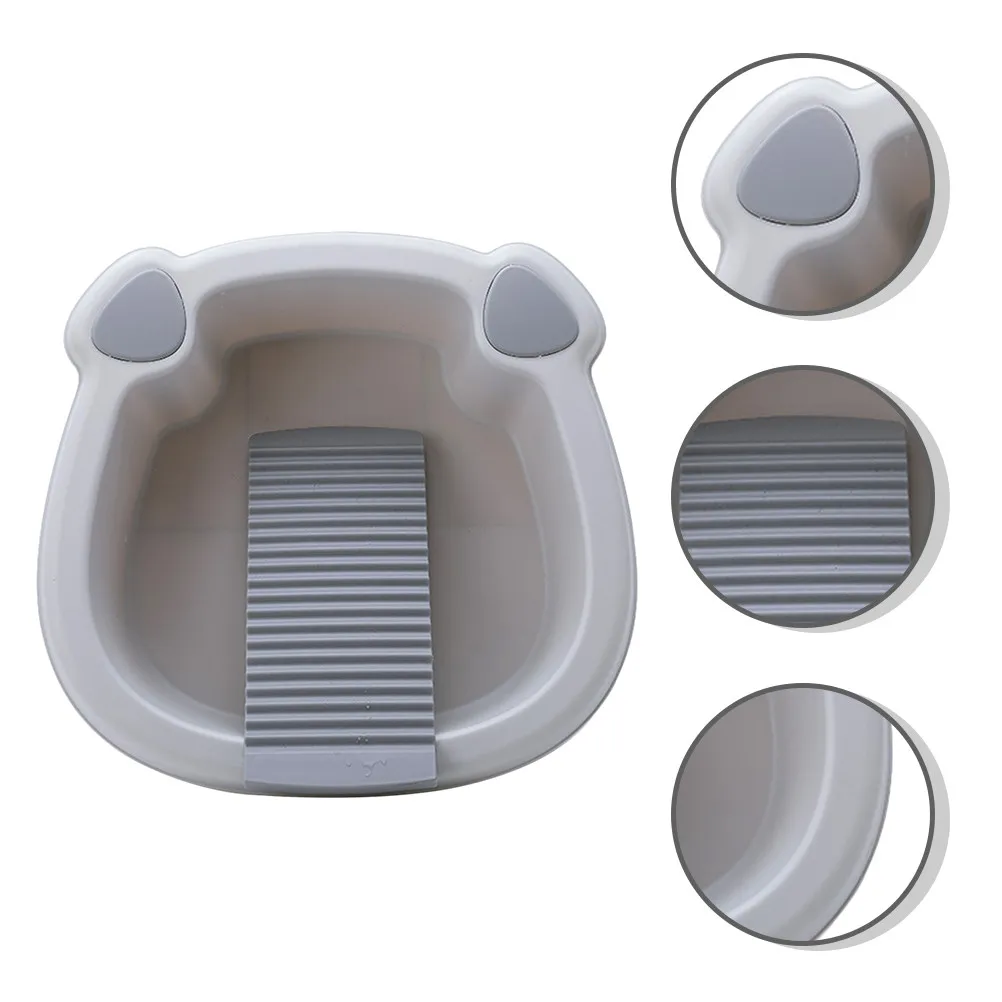 

Набор портативных тазов с мультяшным дизайном для мытья лица, ног, ягодиц, а также для мытья посуды на кухне, стирки в общежитии, кемпинга, а также в качестве ведра для льда