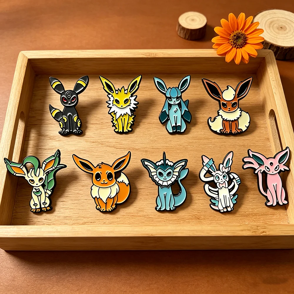 9-teiliges Set Cartoon Anime Emaille-Broschen Niedliche Tier-Metall-Anstecknadeln Lustige Cosplay-Schmuck-Accessoires Geschenk für Freunde