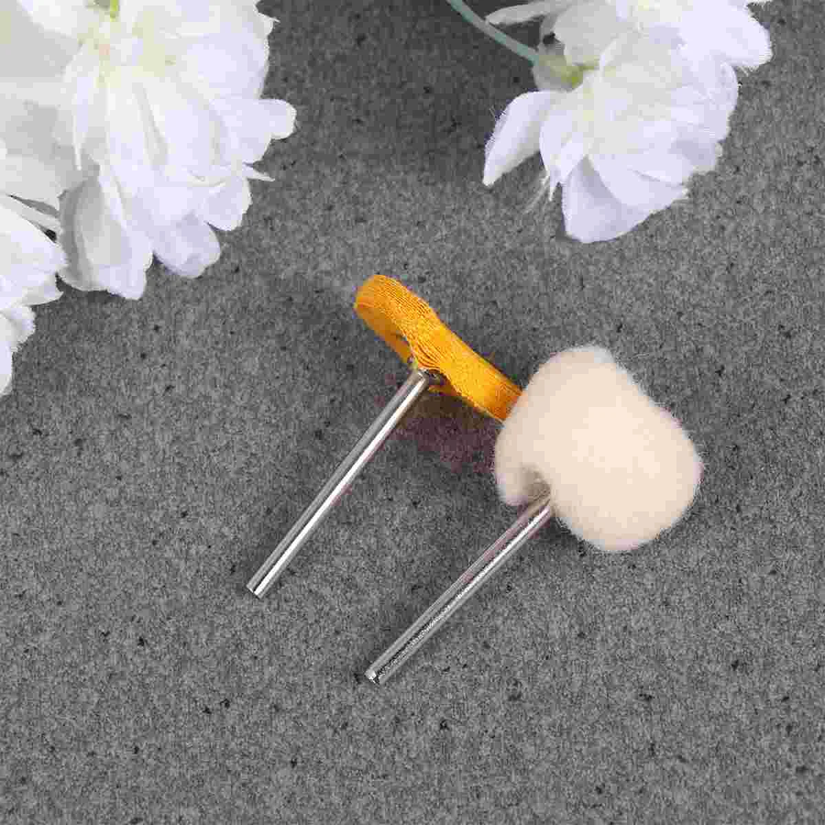 40 Pcs Wool Polishing Tools Brush Shank Buffing Wheels Heads Grinding Roller Accessories