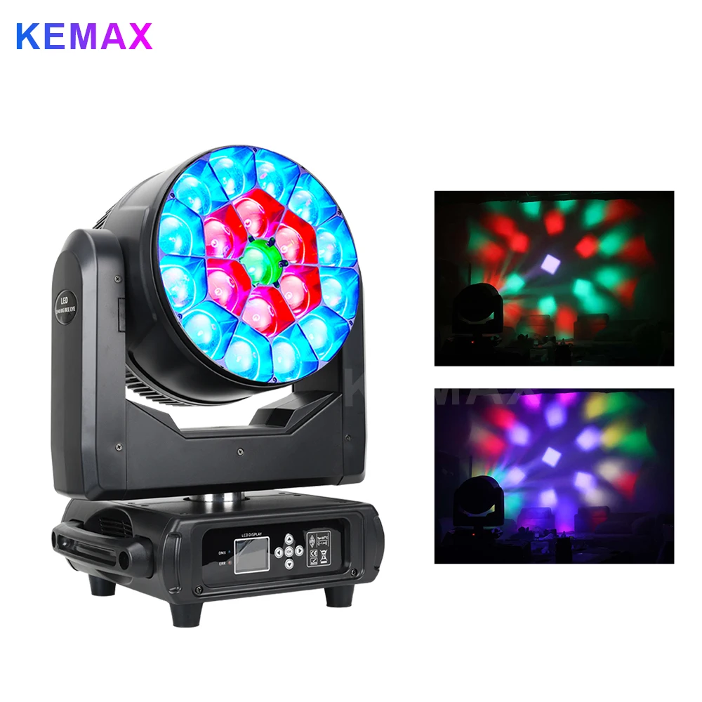 

Bee Eye 19X40W Zoom Wash Moving Head Lights DMX512 DJ Beam Disco Party RGBW LED Focusing Stage Equipment For Night Club Concert