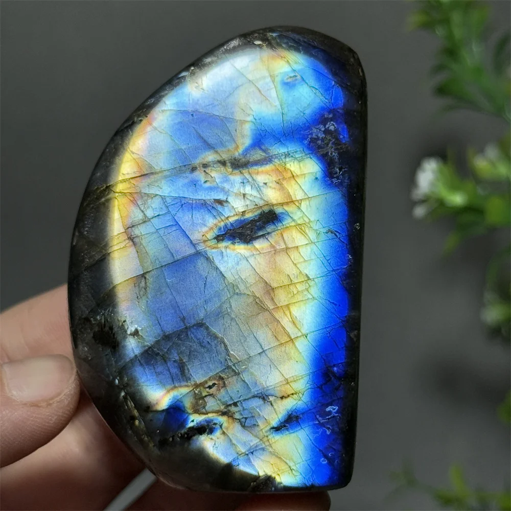 Natural Labradorite Free-Form Mineral Crystal Meditation Therapy Energy Gem Home Room Decoration Precious Gift