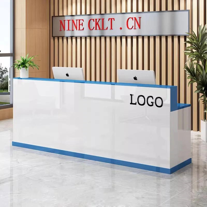 

Wood Luxury Reception Desks Brown Design Storage Classic Best Reception Desks Modern Drawer Empfangs Theke Office Furniture