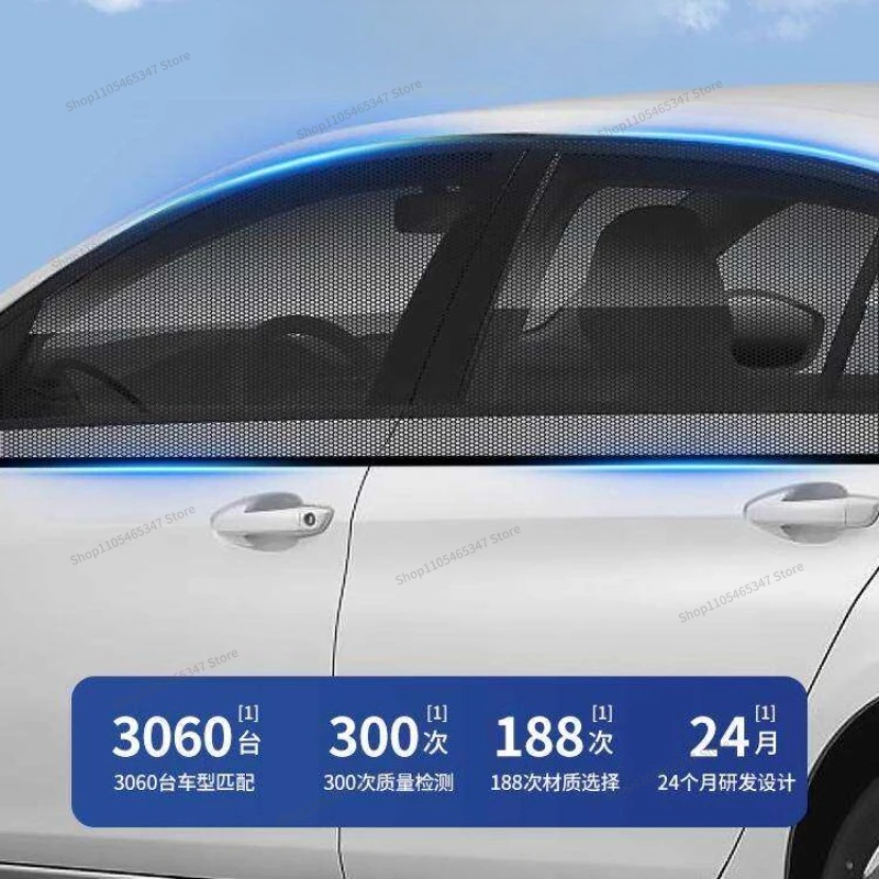 For Window Anti-mosquito Net Car Anti-mosquito Mesh Privacy Screen Window Net Self-installed Car Sunshade  Curtain