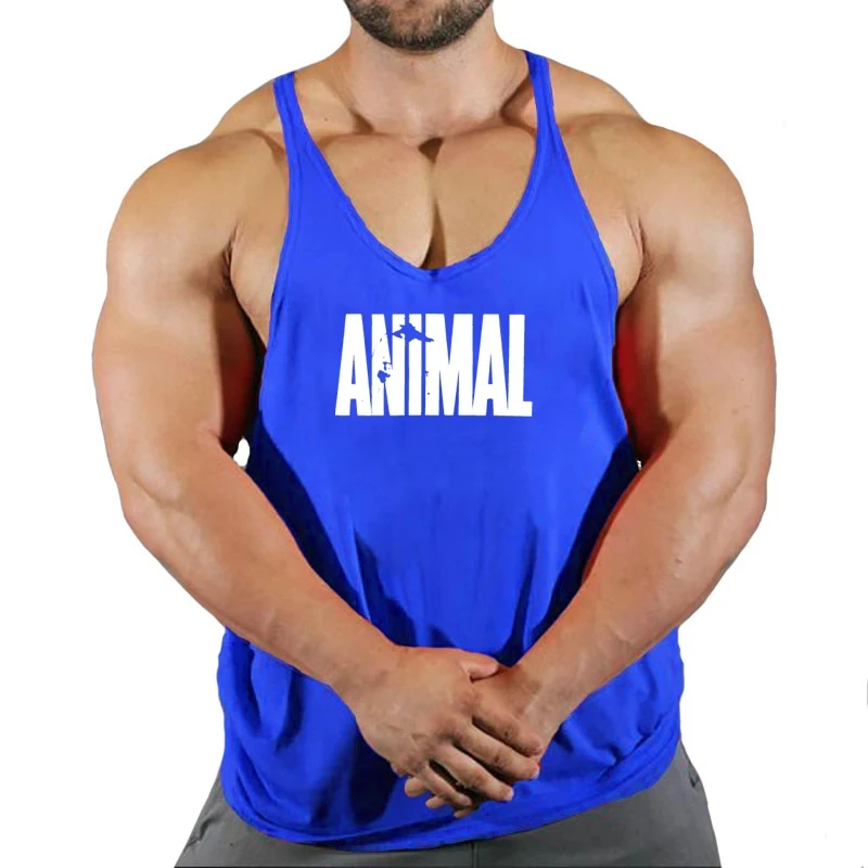 Gym Top Men Muscular Man Fitness Men\'s Vest Stringer Vests Shirt Bodybuilding Clothing Clothes Sleeveless Sweatshirt Singlets