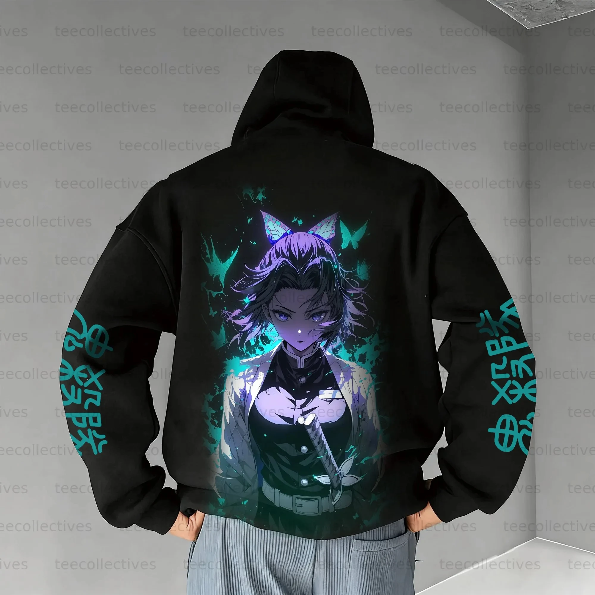 Demon Slayer Eltern-Kind-Kleidung Herbst und Winter Japanische Hotblooded Animation Classic Character Hoodie Herren und Damen