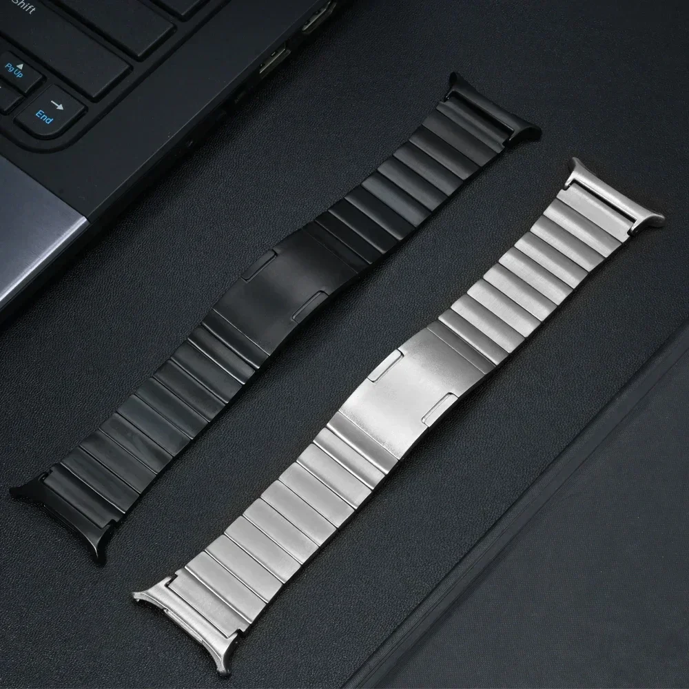 

Mens Titanium Strap for Samsung Galaxy Ultra 47mm Metal Curved End Bracelet for SAMSUNG GALAXY ULTRA 7 47MM Luxury Business Band
