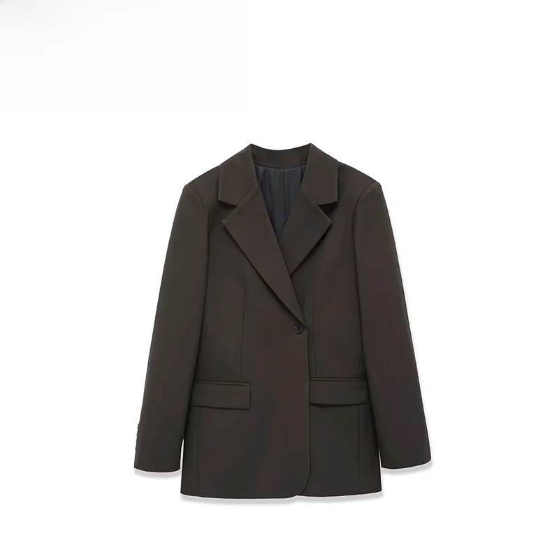 

Simple Versatile ZR Women's Suit Jaet Autumn New Sle Faionable Ele Busin Polyester Fabric No Brand Registered