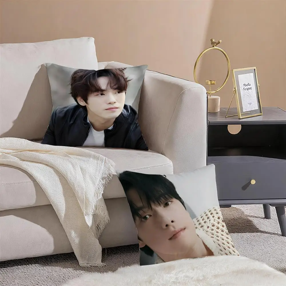 Intense Actor K-Kim Jung-hyun Cushion Cover Pillowcase Short Plush Invisible zipper Room Sofa Cushion Cover