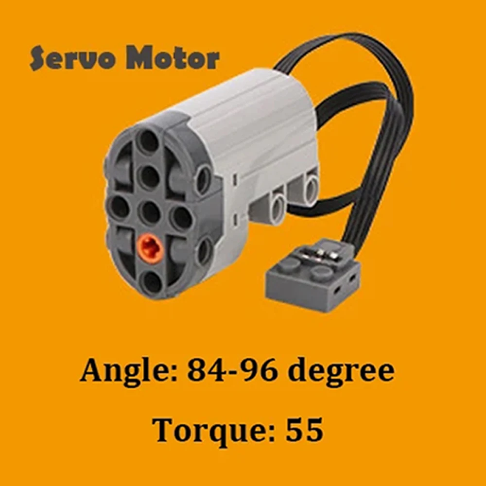 Servomotor de dirección 88004, bloques de construcción MOC, potencia Compatible con legoeds, piezas técnicas, juguetes de coche ensamblados