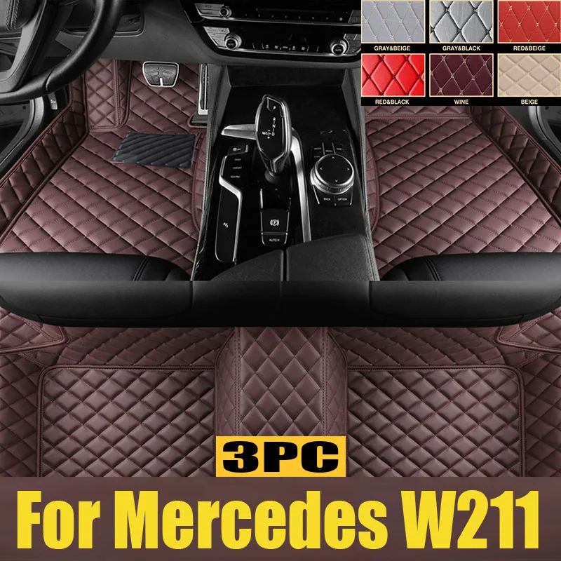 

Car Floor Mats For Mercedes W211 2005-2009 DropShipping Center Auto Interior trunk mat 100% Fit Leather Carpets Rugs Foot Pads