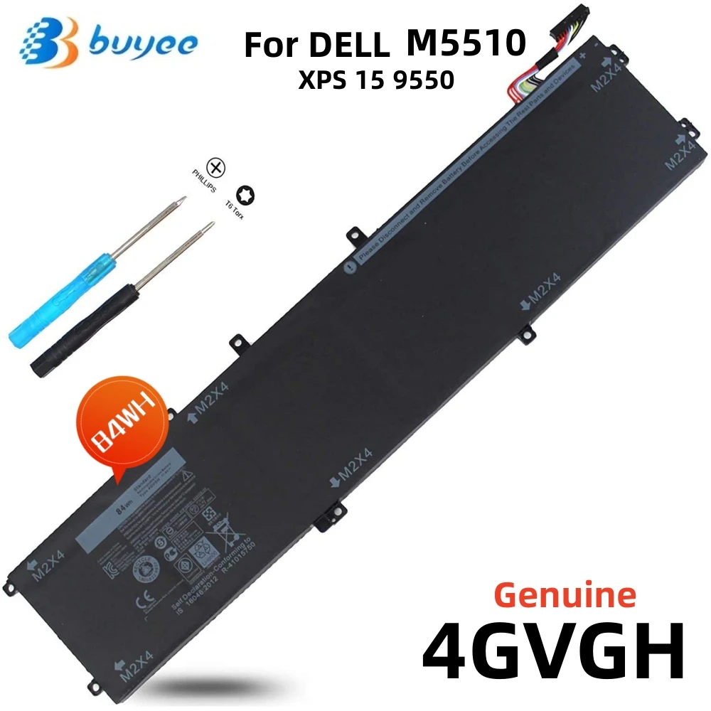 

NEW 4GVGH 11.4V 84WH Laptop Battery Compatible FOR Dell XPS 15 9550 Precision 5510 P56F001 T453X 0T453 Series 6-Cell RRCGW 1P6KD