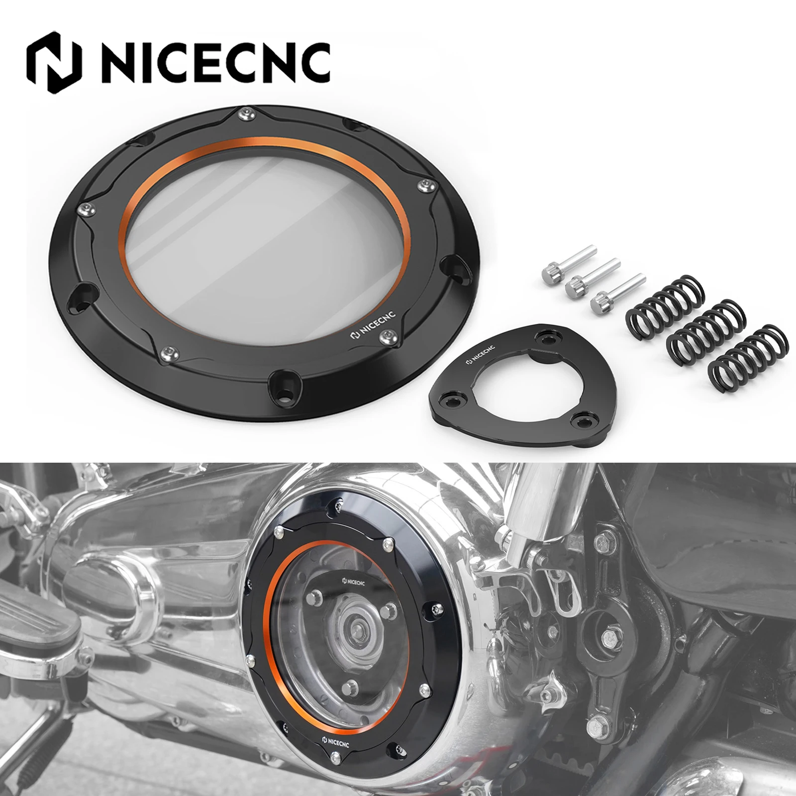 For Harley Street Glide FLHX Special FLHXS 2016-2025 Derby Cover Clutch Power Plate Road Glide FLTRX Road King FLHR 2016-2022