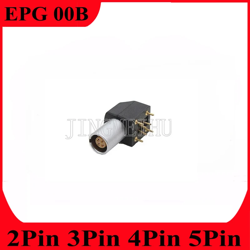 

90 Degree Pin EPG.00B.2P 3P 4P 5Pin Push-pull Self-locking Female Socket Connector For PCB Printed Circuit Board