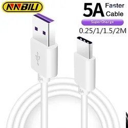 Cable USB tipo C de carga rápida para teléfono móvil, Cable Blcak blanco para Samsung S20, S9, S8, Xiaomi, Huawei P30, Mate40 Pro