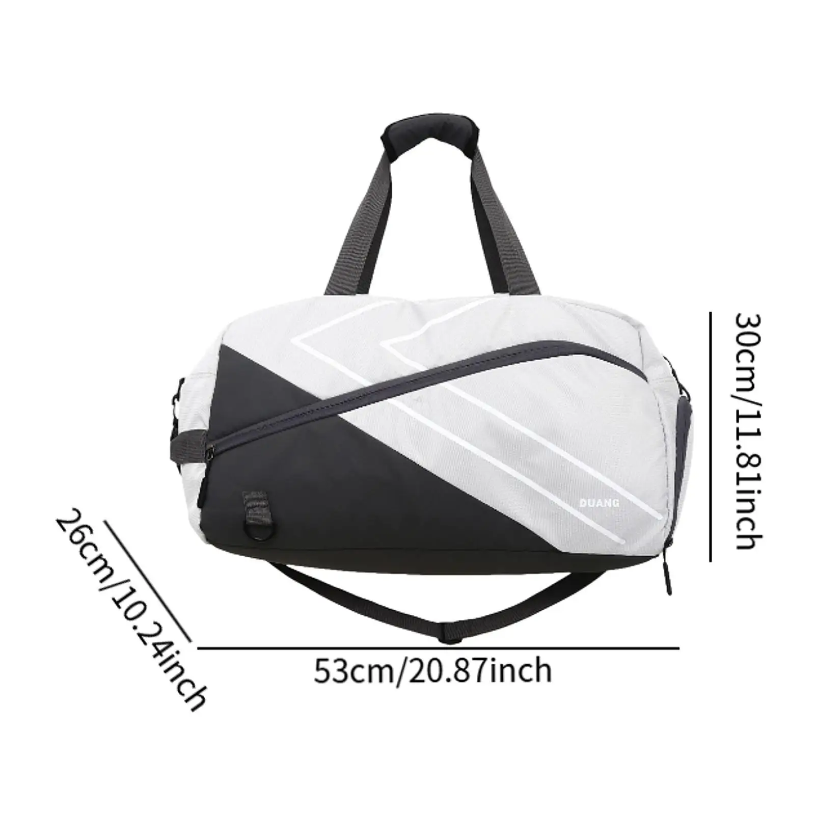 حقيبة كروس لمضرب التنس، حقيبة كرة الريشة مع حجرة للأحذية، ملابس حمل #6