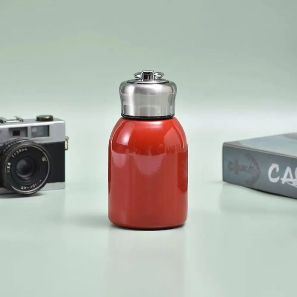 

Lifting Ring Mini Vacuum Thermos Cup Stainless Steel 300ml Insulated Water Bottle Non-Slip Leak-proof Travel Water Bottle