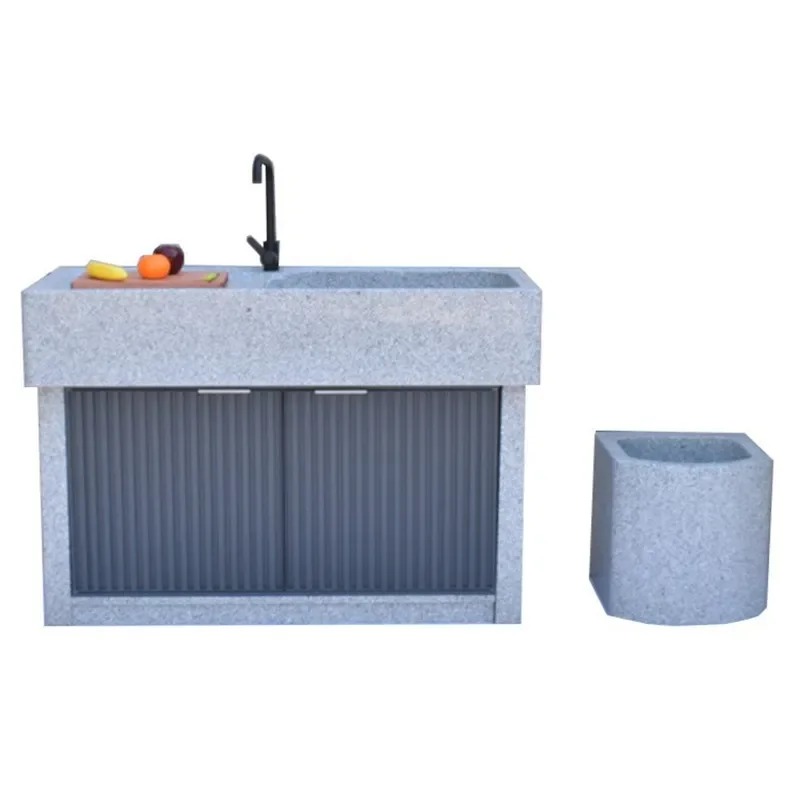 Carved Natural Stone Outdoor Washbasin Granite Marble Garden Pool Sink Laundry Basin