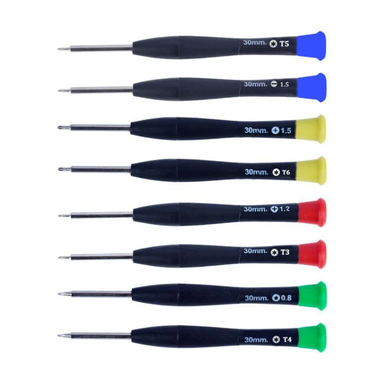 8pcs Phillips Torx Precision Screwdriver Set For Watch Phone Repairing Tool T3 T4 T5 T6 PH000 PH0000 SL1.5 Mini Screw Drivers