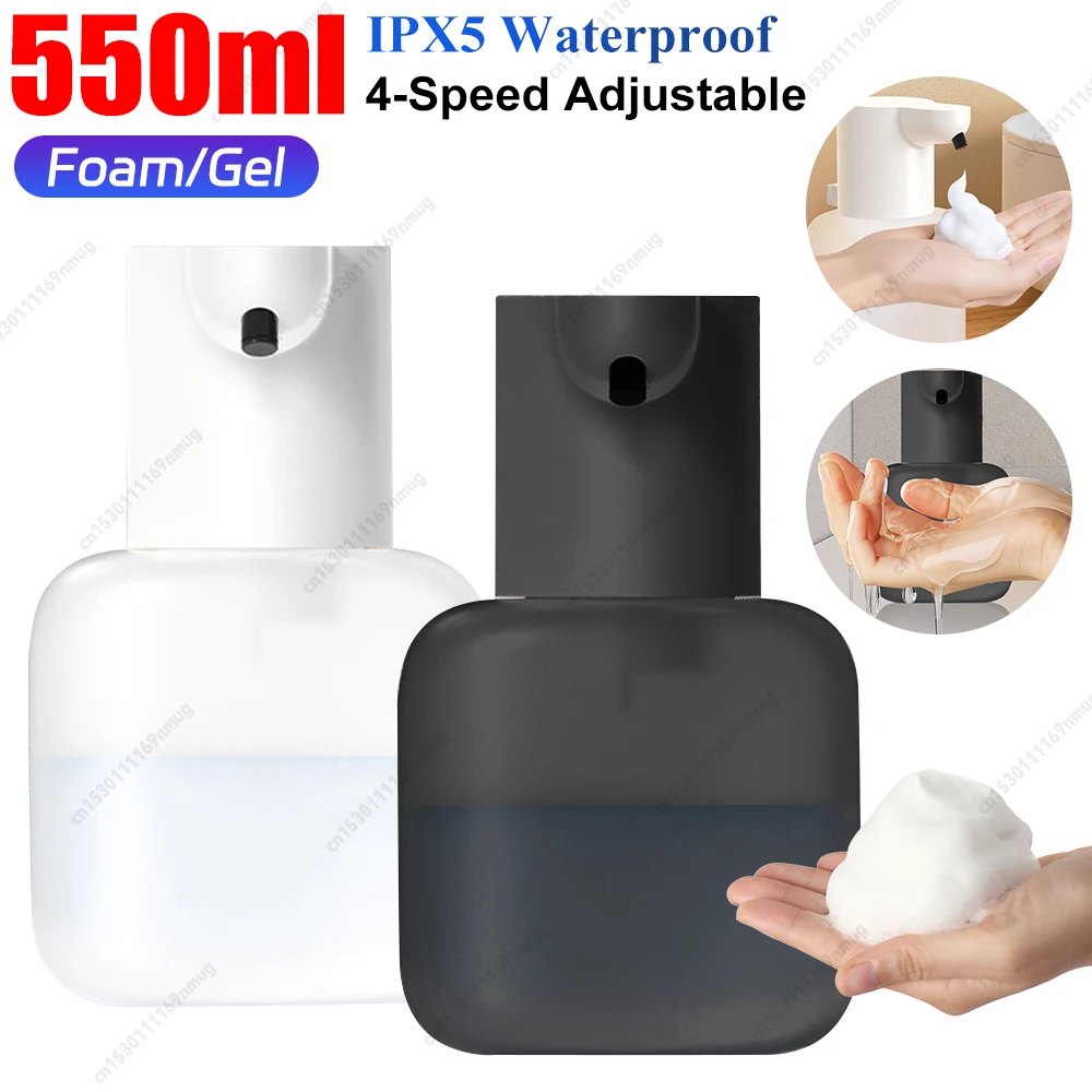 

550ml Automatic Soap Dispenser with Infrared Sensor Automatic Sensor Hand Sanitizer Machine Dish Soap Dispenser for Home Office