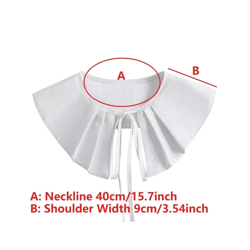 Vestido de verano para mujer, cuello falso, chal pequeño, blusa, cuello de muñeca, camisa desmontable, blusa, Top, cuellos falsos para mujer