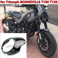 Motorcycle Headlight Fairing Cafe Racer 8inch Windshield Cover for Triumph BONNEVILLE T100 T120 For Honda Ducati Monster CB150