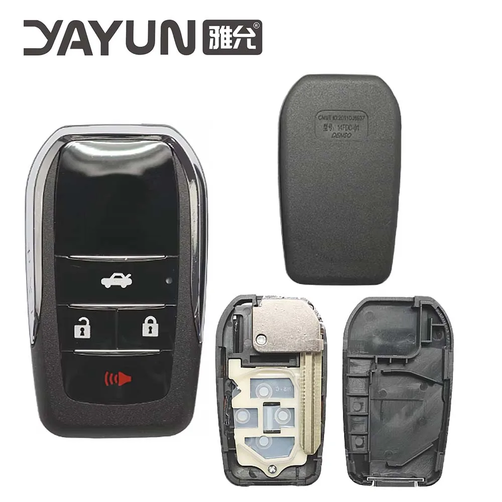 YAYUN AKTYF127 3+1 Buttons Suitable car straight remote control modified folding key shell  For Toyota Camry