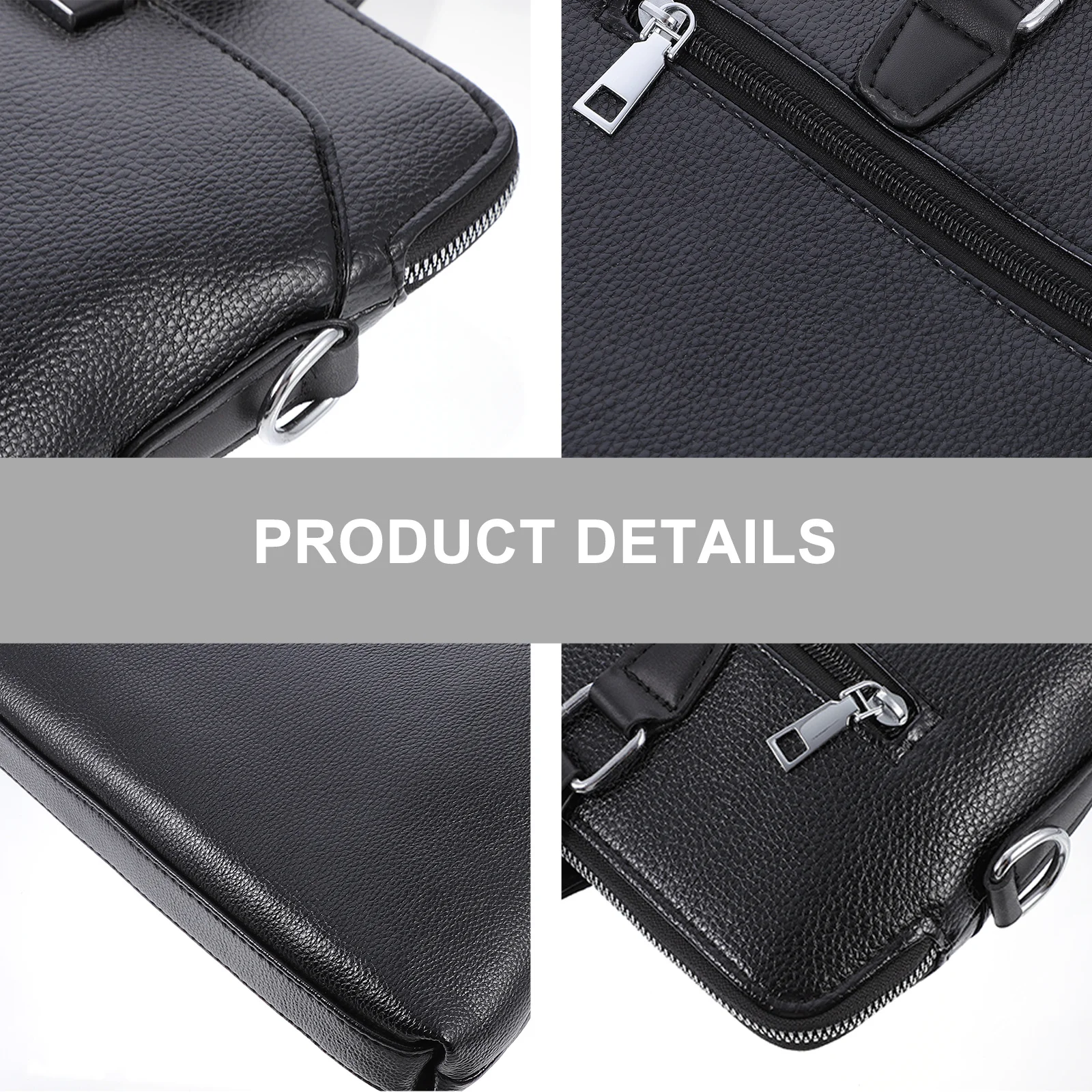 Pu Briefcase For Men Durable Waterproof Computer For Computer Business Shoulder Bag Bag Work Travel Office Organizer