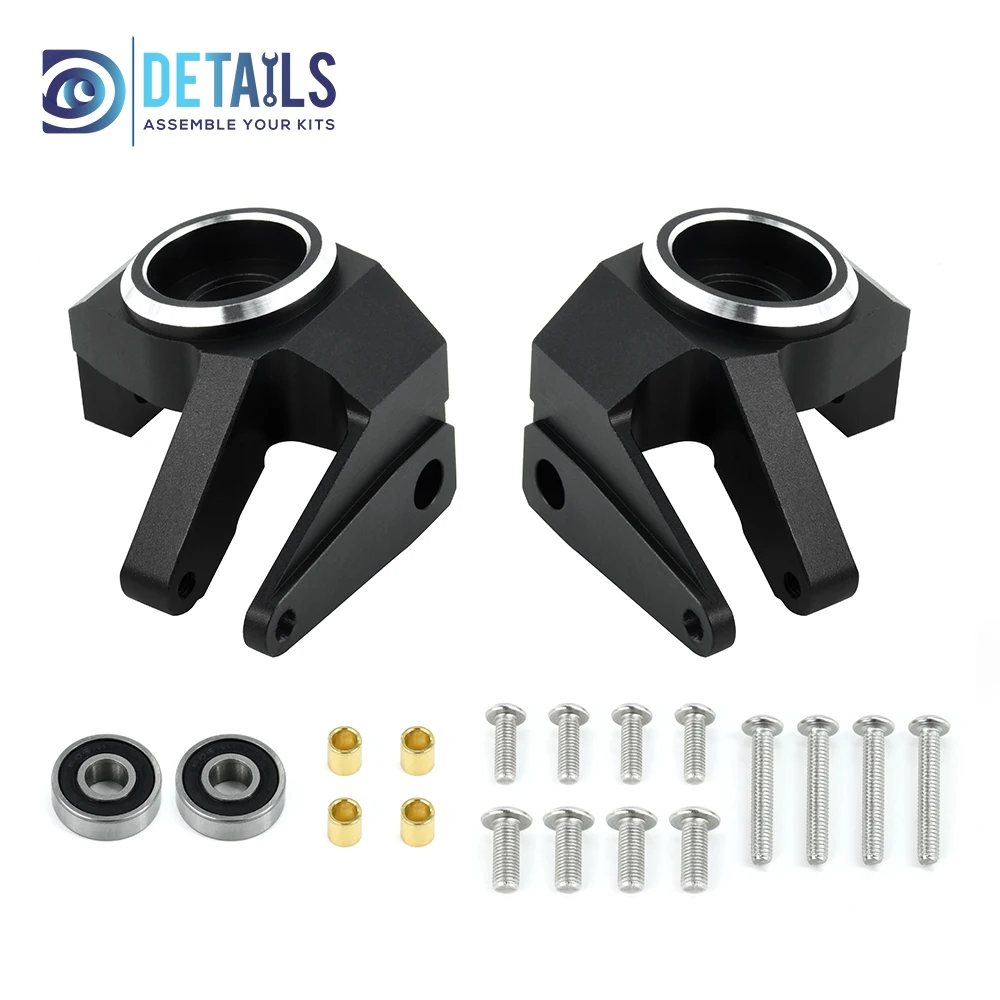 

Hobby Details Aluminum CNC Steering KnuckleSet For SCX6 AXI05000 Jeep Wrangler AXI05001 Trail Honcho 1/6 RC Car