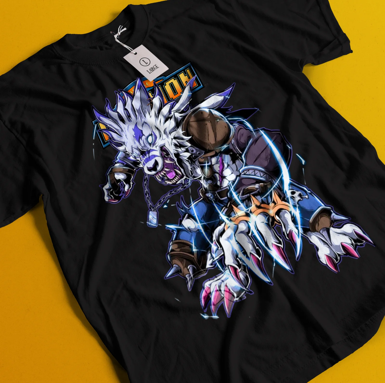 2026 Sommer Digimon Adventure Anime Were Garurumon Bedrucktes lockeres Kurzarm-T-Shirt aus reiner Baumwolle für Kinder – Unisex Freizeit-T-Shirt im Trend