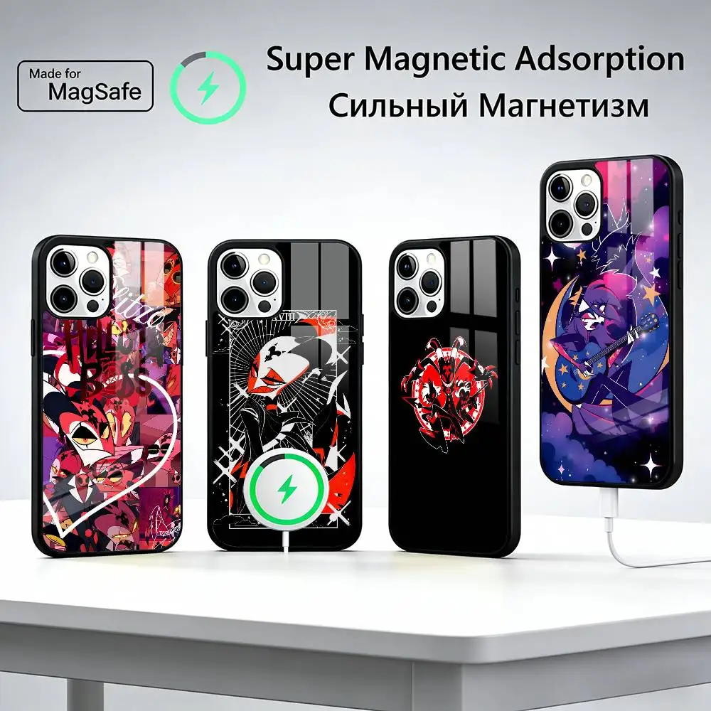 

H-Helluva Cartoon B-Boss Phone Case For iPhone17,16,15,14,13,12,11 Plus,Pro Max, New Magnetic Wireless Charging
